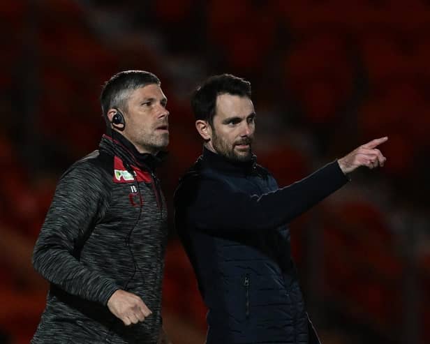 Former Doncaster Rovers goalkeeping coach Ian Bennett (left) has joined Neil Warnock’s backroom staff at Huddersfield Town.