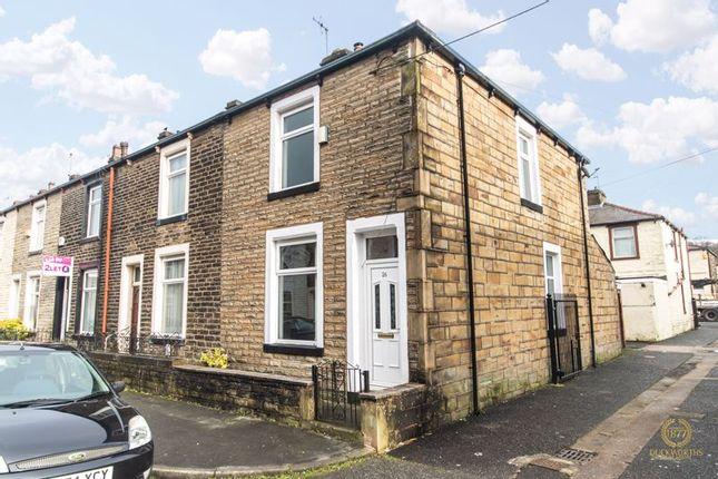 This three-bedroom, end terrace is on the market for offers of more than £90,000 with Duckworths.