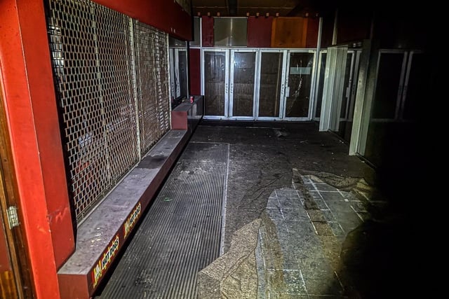 The ticket office and foyer area remains pretty much intact.