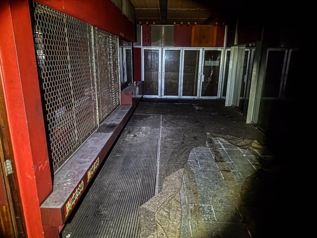 The ticket office and foyer area remains pretty much intact.