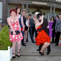 Sophie Massey, aged 15, and Stephen Trafford, aged 17, and fellow Balby Carr Community Sports and Science College pupils are pictured at their sixth form prom at The Pavilion at Doncaster Racecourse, June 2009