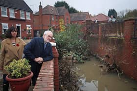 Former Labour leader Jeremy Corbyn on a visit to Conisbrough following flooding back in 2019. Picture: Danny Lawson/PA