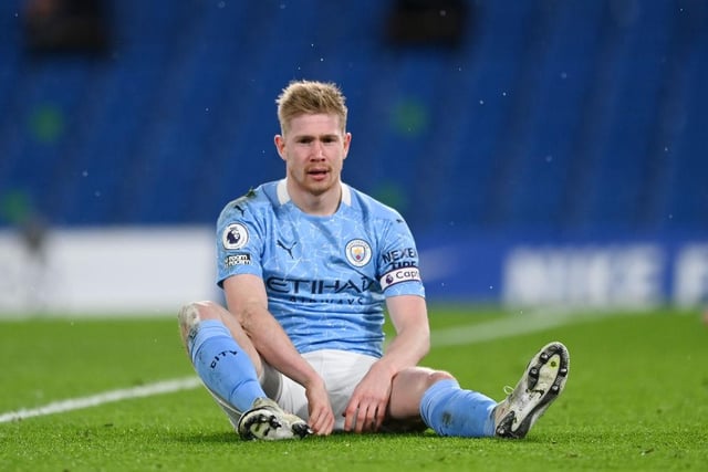 There's a strong argument to be made that De Bruyne is the best player in the league. When he's fit, he plays - it really is that simple. (Photo by Shaun Botterill/Getty Images)