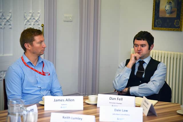 James Allen and Dan Fell at the roundtable event.