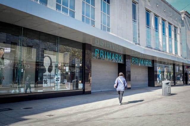 Clothes shops like Primark has been shut since late March.