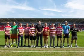 Izzy Asif and his billed boxers at DRFC