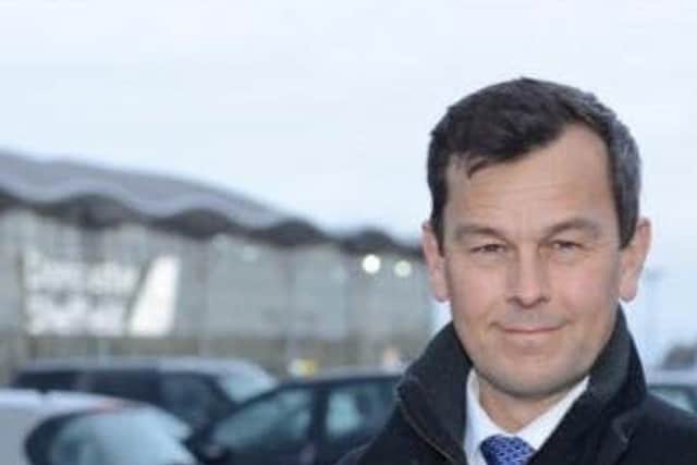 MP Nick Fletcher at Doncaster Sheffield Airport