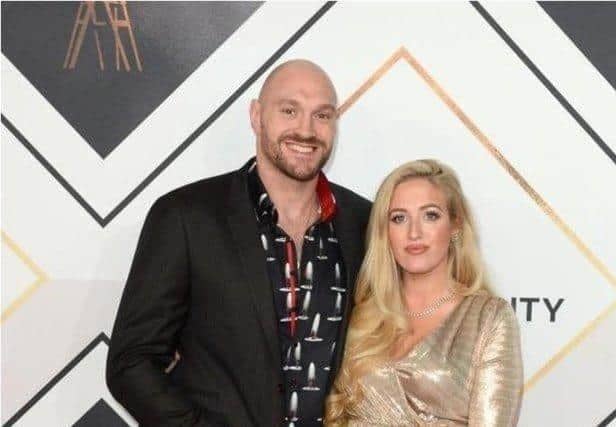 Tyso Fury and his wife Paris.