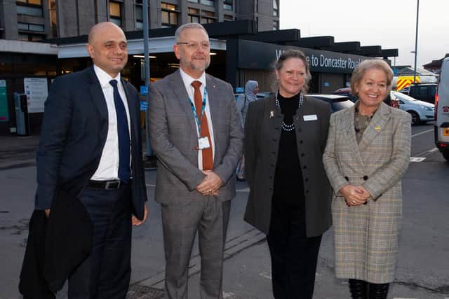 Sajid Javid met up with Richard Parker, Suzy Brain England and Doncaster Central MP Dame Rosie Winterton.