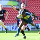 Watson Boas scores against Rochdale. Picture: Howard Roe/AHPIX.com