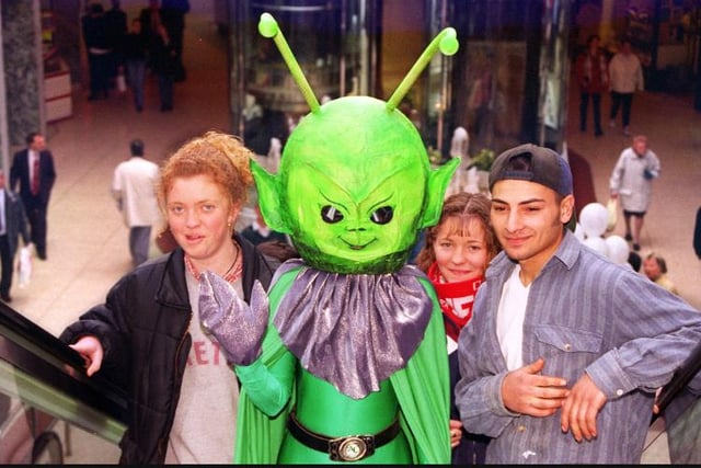 Al the alien took a trip to the Frenchgate centre in 1997.
