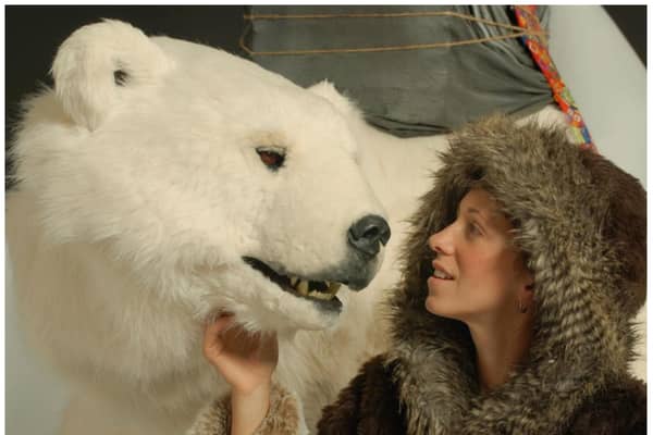 Bjorn the interactive polar bear is coming to Doncaster this weekend.