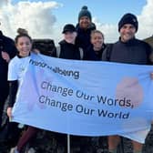 Yorkshire Three Peaks Challenge in 2024. Mind Wellbeing founder, Hannah Lyndsay, second from left.