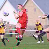 Picture Howard Roe/AHPIX LTD, Football,WPL 
Doncaster Rovers Belles v Middlesborough;
10/11/2024  2.0pm; Denaby Main;
Belles Jasmine Saxton opens the scoring against Middlesborough