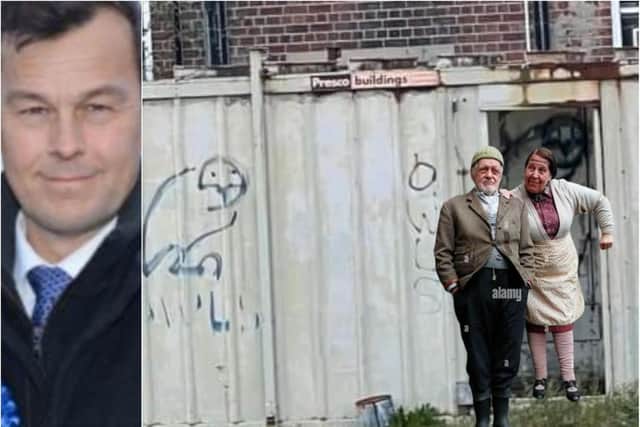 Nick Fletcher has launched a campaign to demolish the rail shed, which some have joked could be a home for Last Of The Summer Wine's Compo and Nora Batty.