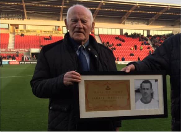 Laurie Sheffield was inducted into the Doncaster Rovers Hall of Fame.