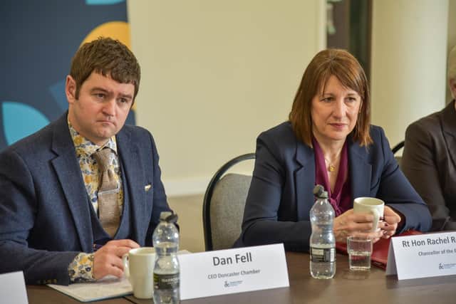 Rachel Reeves was in Doncaster for talks with business leaders.