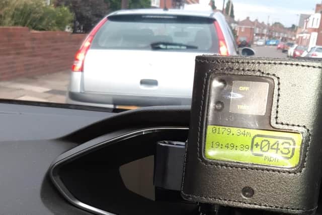 Another car has been stopped for not having insurance.