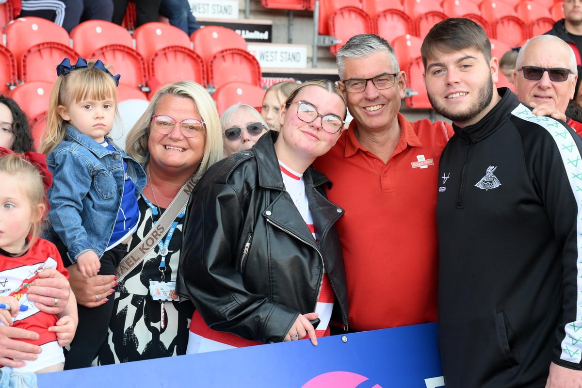 See who you know amongst these fans celebrating promotion at the Doncaster Rovers Champions Celebration event