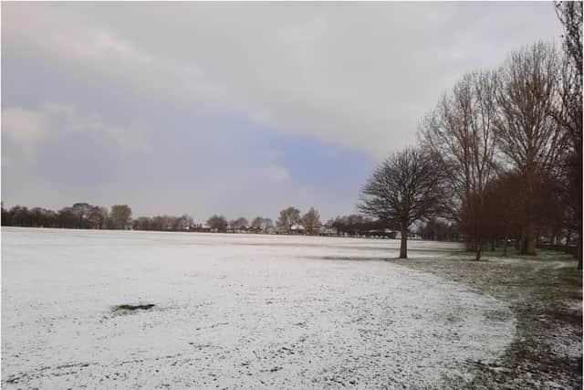 Doncaster has received a sprinkling of snow this morning.