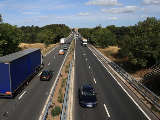 The A1 between Redhouse and Darrington near Doncaster. Picture by Lindsey Parnaby/@stellapicsltd.