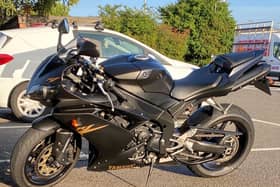 Thieves stole the motorbike from a car park at Doncaster Royal Infirmary.