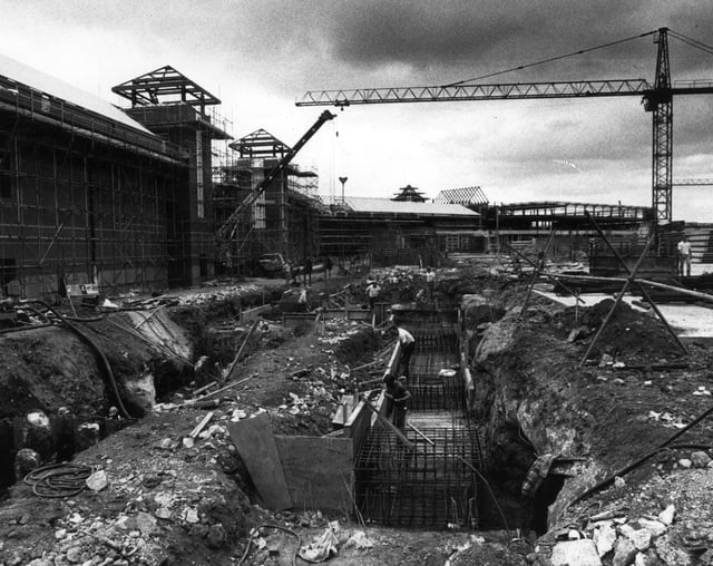 The Meadowhall site -construction work