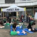 A demonstration by Doncaster St John volunteers in the summer.
