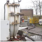 Barnby Dun Road has been closed because of a burst water main.
