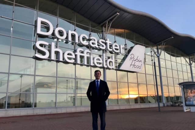 Nick Fletcher MP at Doncaster Sheffield Airport