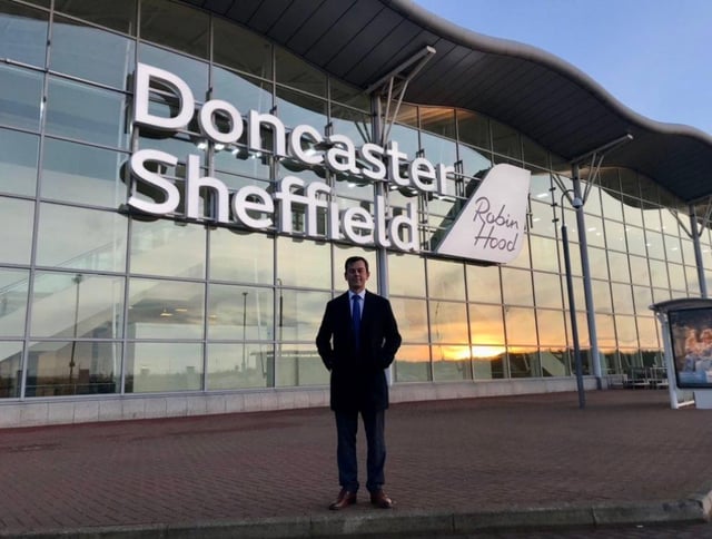 Nick Fletcher MP at Doncaster Sheffield Airport