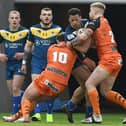 Leon Ruan is stopped in his tracks against Castleford. Picture: Andrew Roe/AHPIX LTD