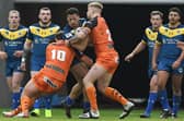 Leon Ruan is stopped in his tracks against Castleford. Picture: Andrew Roe/AHPIX LTD