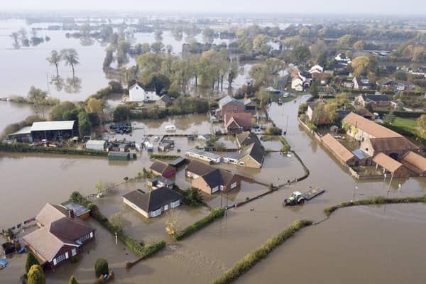 The village of Fishlake, Doncaster, submerged under flood water. November 09, 2019