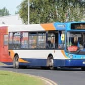A stock image of a Stagecoach bus.