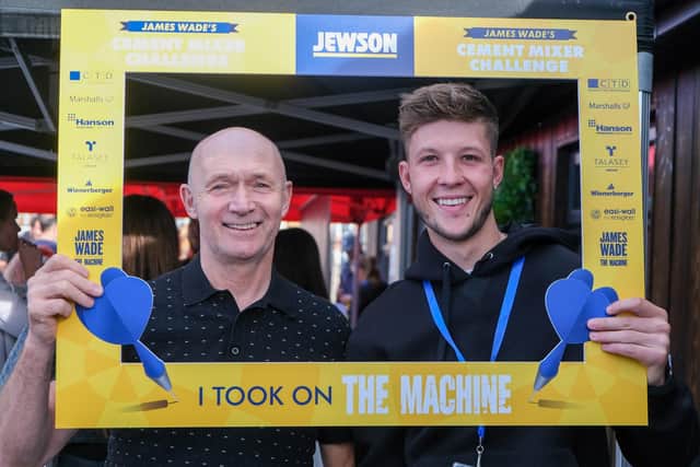 Competitors Mark Gill and Jordan Wilkinson