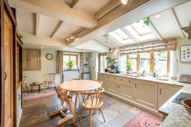 The farmhouse style breakfast kitchen.