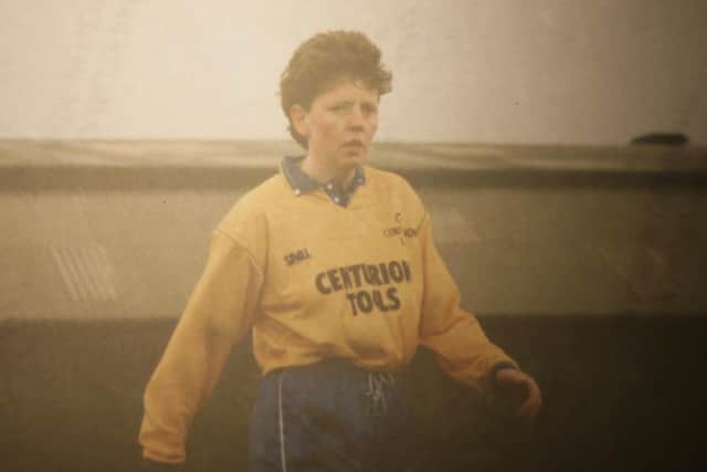 Julie Chipchase, pictured in action for the Belles in 1992. Photo: Julian Barker
