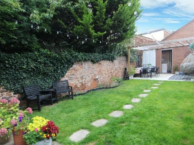 The property's south-facing rear garden.