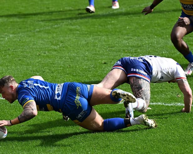 Connor Robinson scores for the Dons. Picture: Howard Roe/AHPIX.com