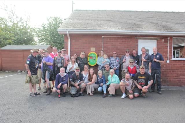 The new defibrillator in honour of Tony Henderson has been unveiled at Danum Daisies Daycare.