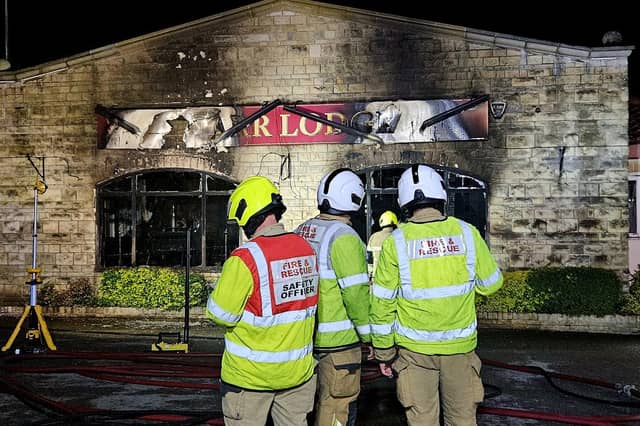 Marr Lodge has been badly damaged by fire.
