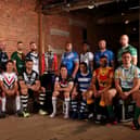 Captains of the competing nations pose at the launch of the Rugby League World Cup. Photo: Jan Kruger/Getty Images for RLWC2021