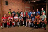 Captains of the competing nations pose at the launch of the Rugby League World Cup. Photo: Jan Kruger/Getty Images for RLWC2021