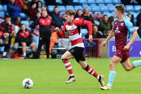 Kyle Hurst in action for Doncaster Rovers.