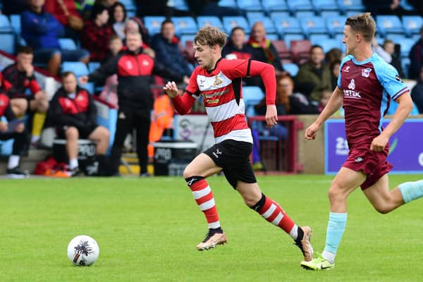 Kyle Hurst in action for Doncaster Rovers.