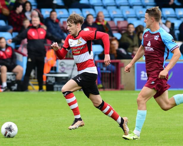 Kyle Hurst in action for Doncaster Rovers.