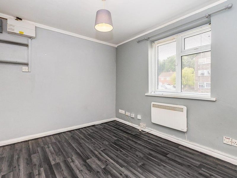 Inside the studio apartment.