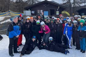 Students mastered the snow plough and turning techniques before advancing to the mountain’s slopes.