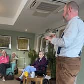 Recognised speaker Paul Gaskell delivered an enlightening talk to staff, families, and residents.